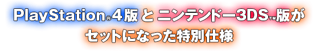 PlayStation®4版とニンテンドー3DS™版がセットになった特別仕様